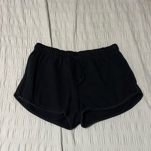 Black lounge shorts